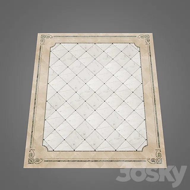 Panels made of marble 3D Model