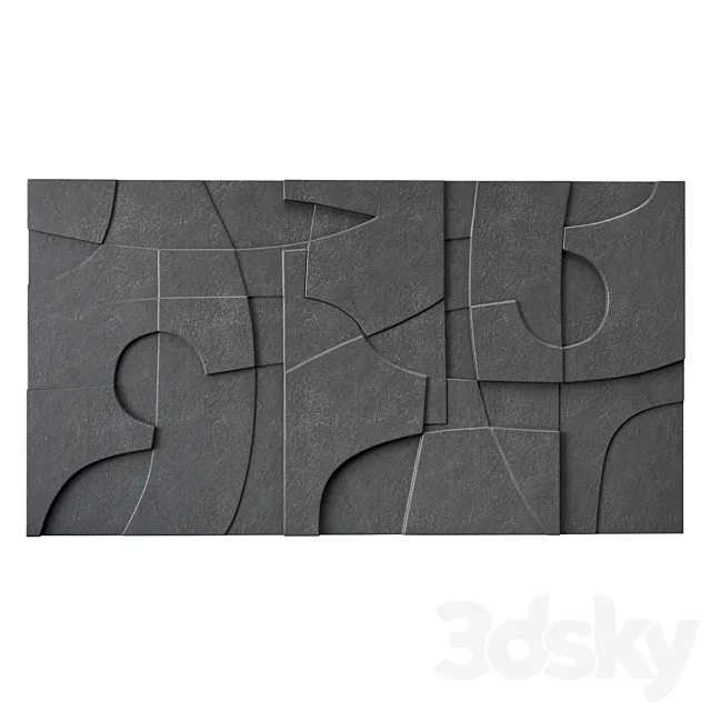 Panels on the wall 3DModel