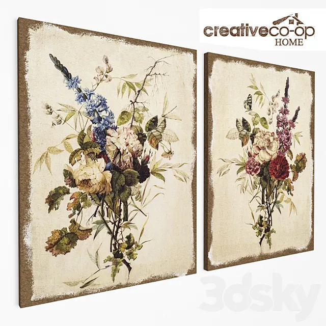 Panels wall "Flower" 3D Model