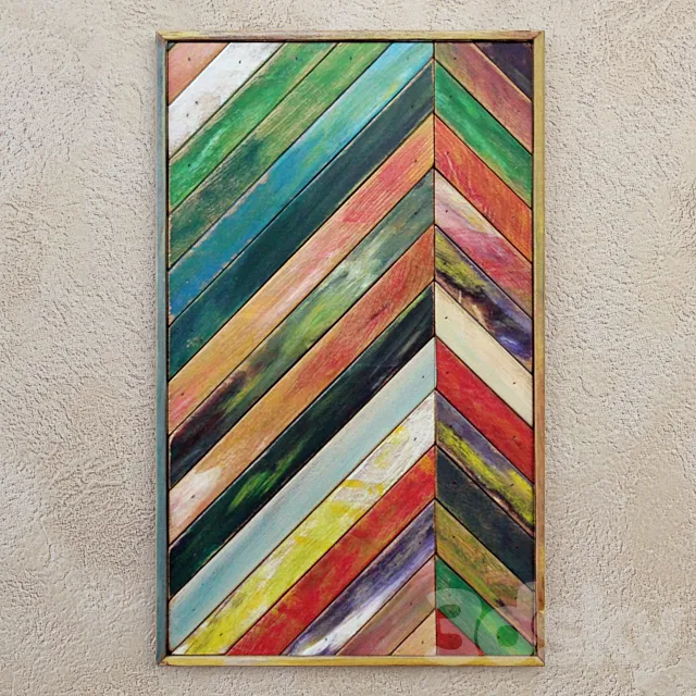 Panels wall wooden 3DModel