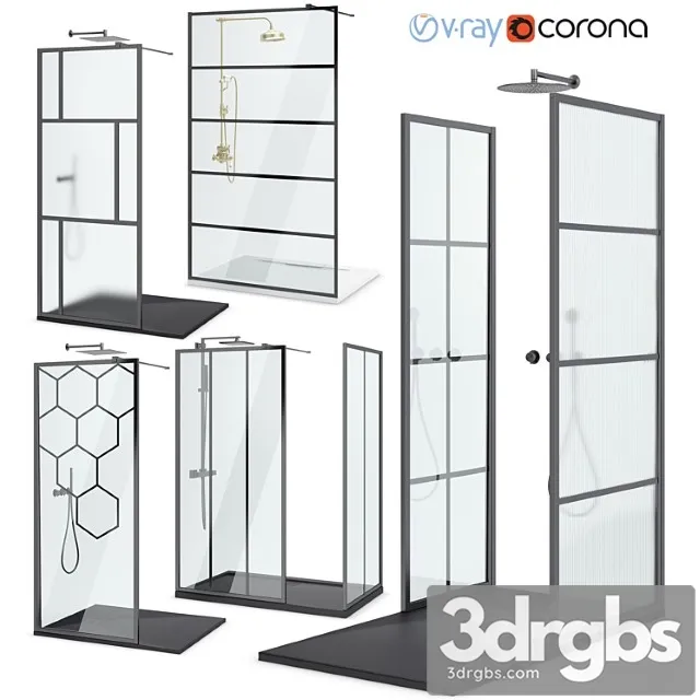 Panels West One Bathrooms Set 109 3D Model Free