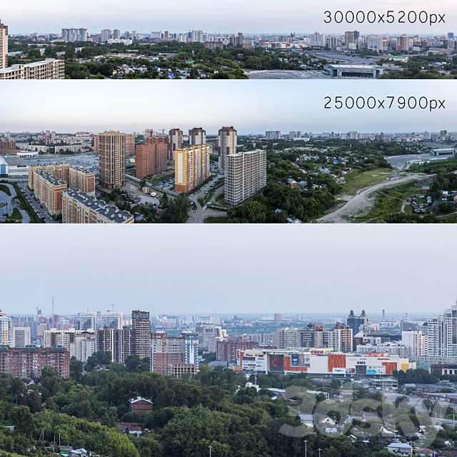 Panoramas of Novosibirsk. 2 pcs 3DModel