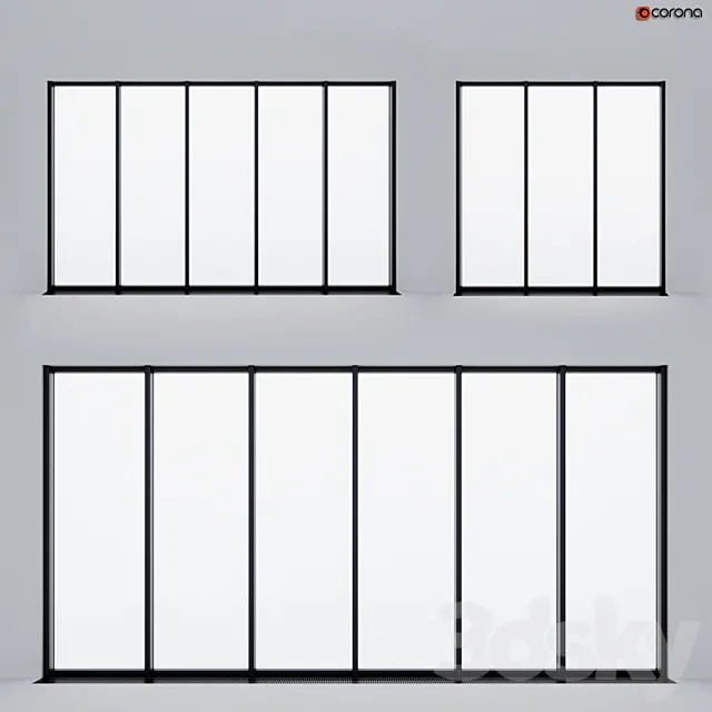 Panoramic glazing 3D Model