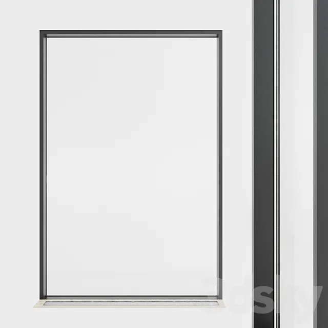 Panoramic glazing. Stained glass. 60 3D Model