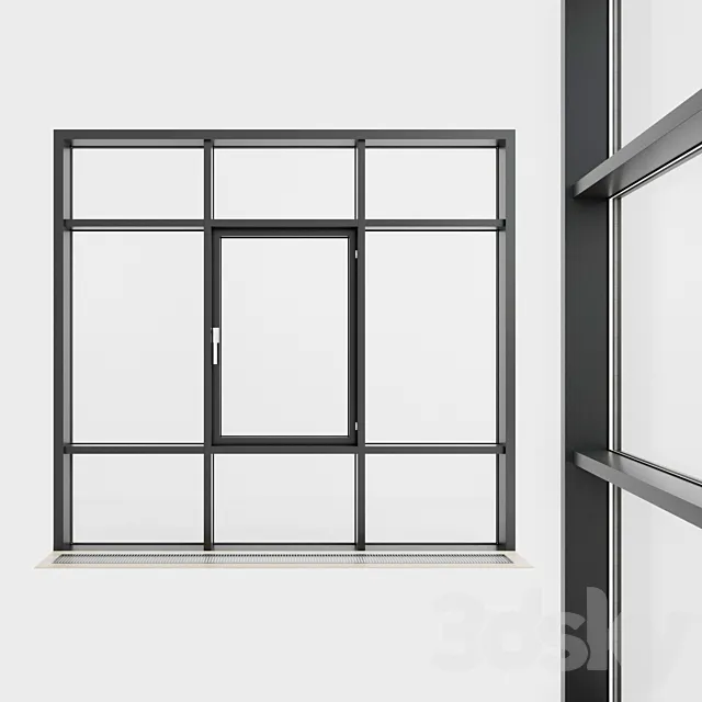 Panoramic glazing. Stained glass. 65 3D Model