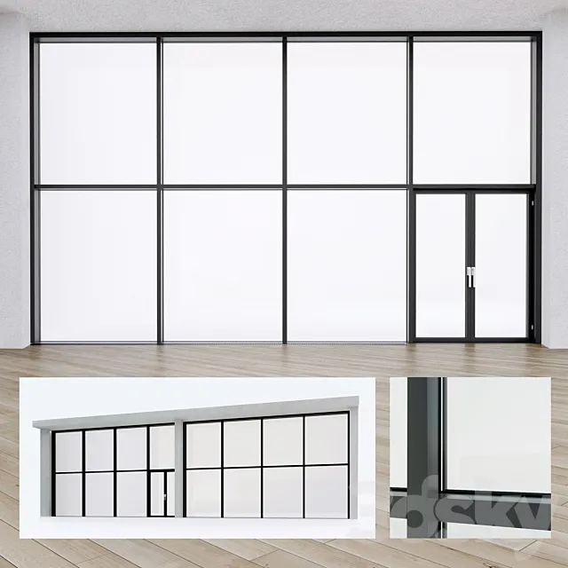 Panoramic windows. Stained glass.8 Free Download