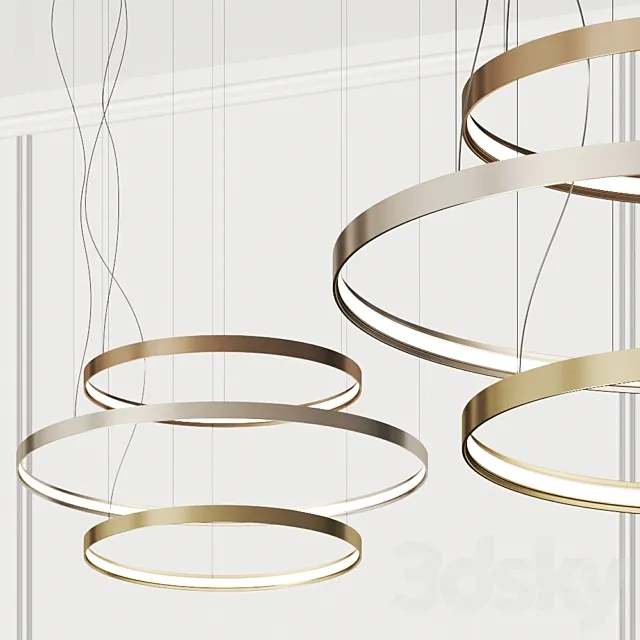Panzeri Zero Round Pendant Lamps 3D Model