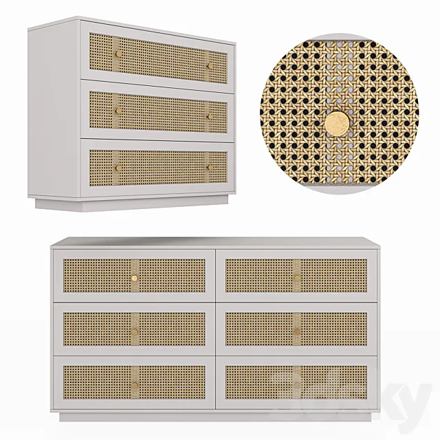 Paola chest set 3D Model