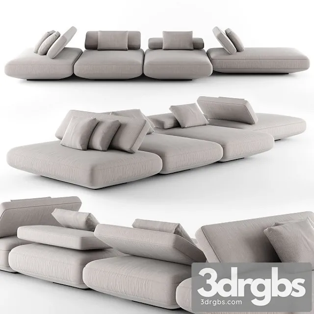 Paola Lenti Agio Sofa 04 3D Model Free