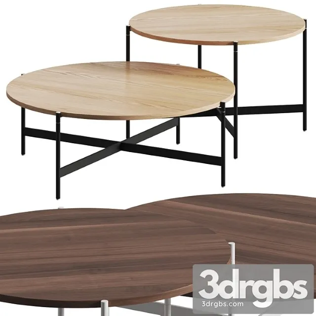 Paola lenti heron coffee tables 2 3D Model Free