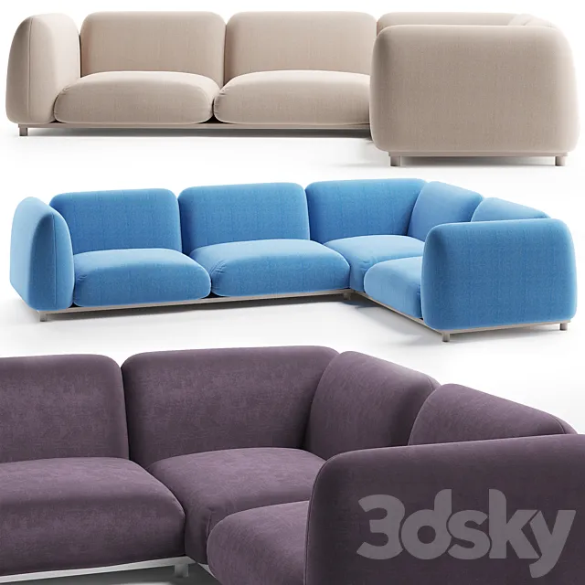 Paola Lenti MELLOW Sofa 3 fabric 3DModel