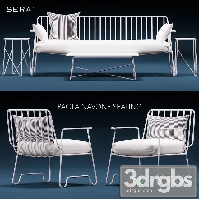 Paola Navone Seating 3D Model Free
