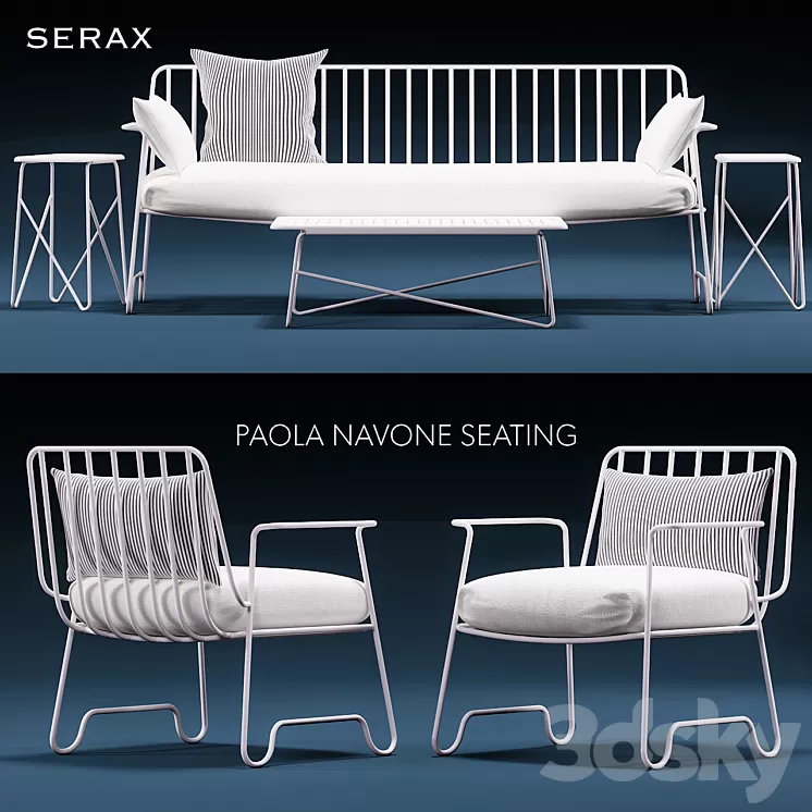 PAOLA SOFA SET 3D Model