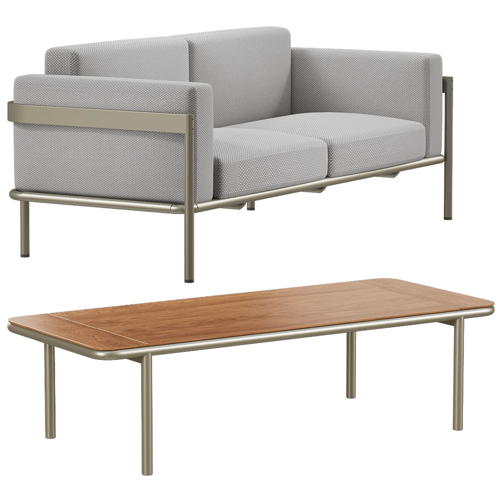 Paola Zani - Sofa and table Zenit 3D Model