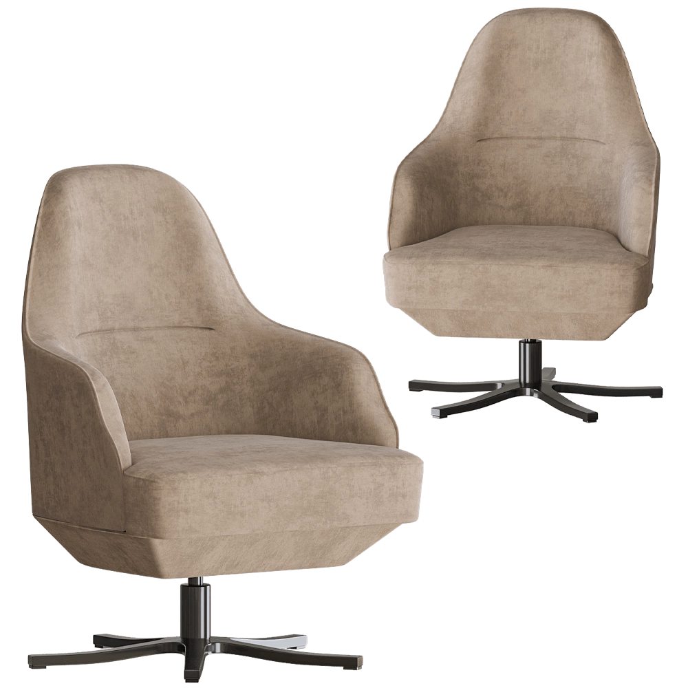 Paolo Castelli - Armchair Venice Office 3D Model