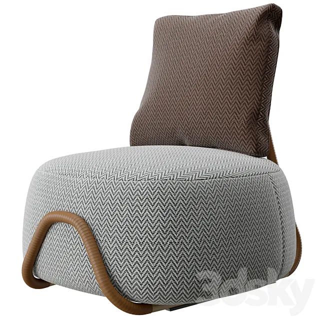 Paolo Castelli Babou armchair 3D Model