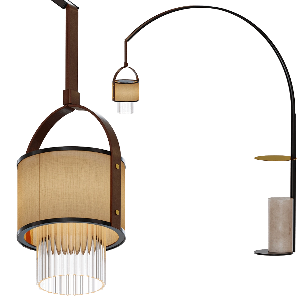 Paolo Castelli - Floor lamp Fanus 3D Model