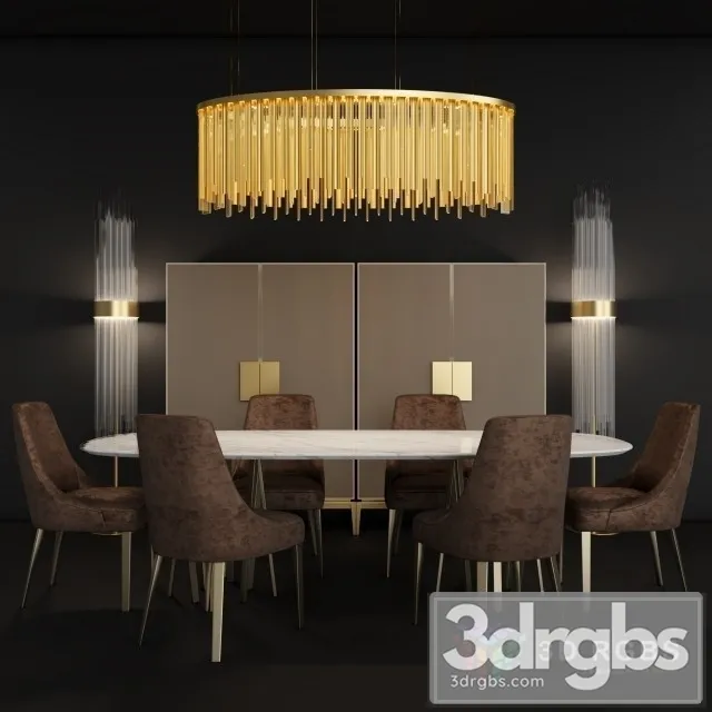 Paolo Castelli Furniture Set 1 3D Model Free