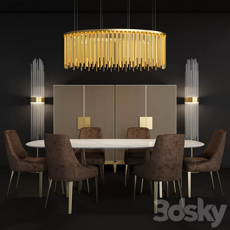 Paolo Castelli Furniture set 1 3D Model