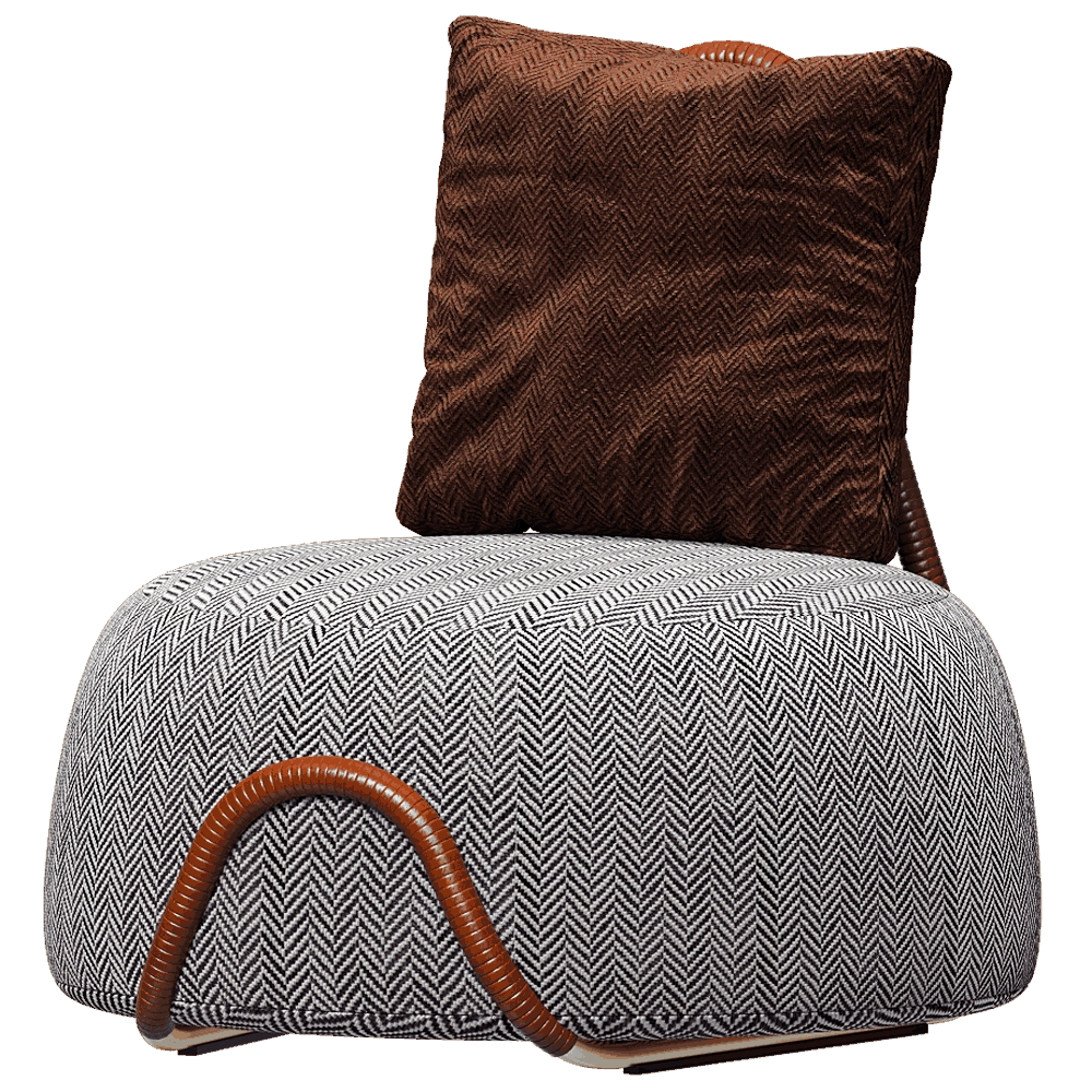 Paolo Castelli - Lounge chair Babou 3D Model