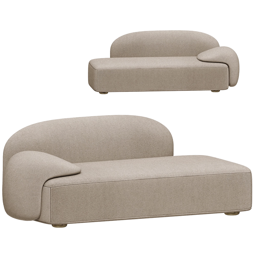 Paolo Castelli - Sofa Ama Dormeuse 3D Model