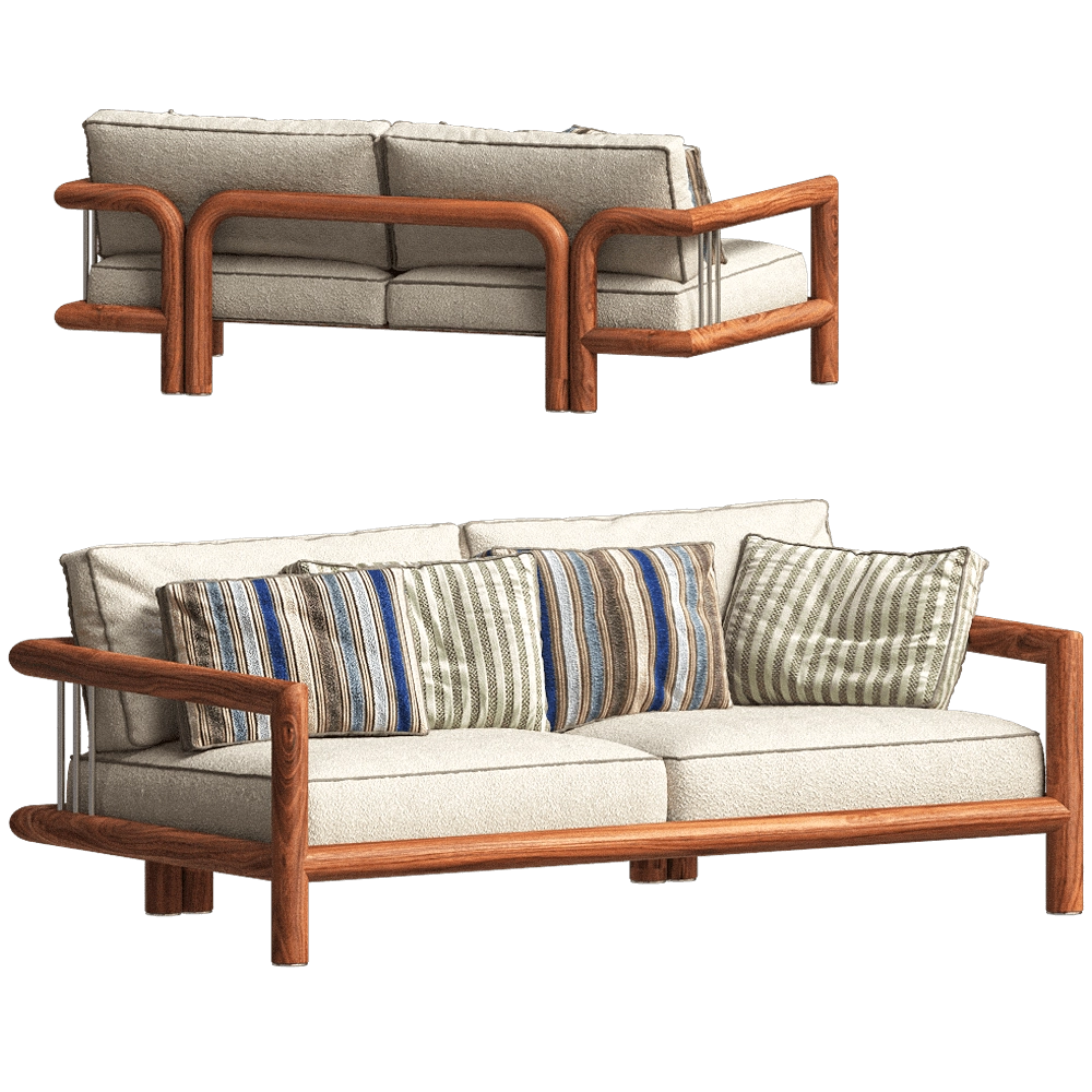 Paolo Castelli - Sofa Imane 3D Model