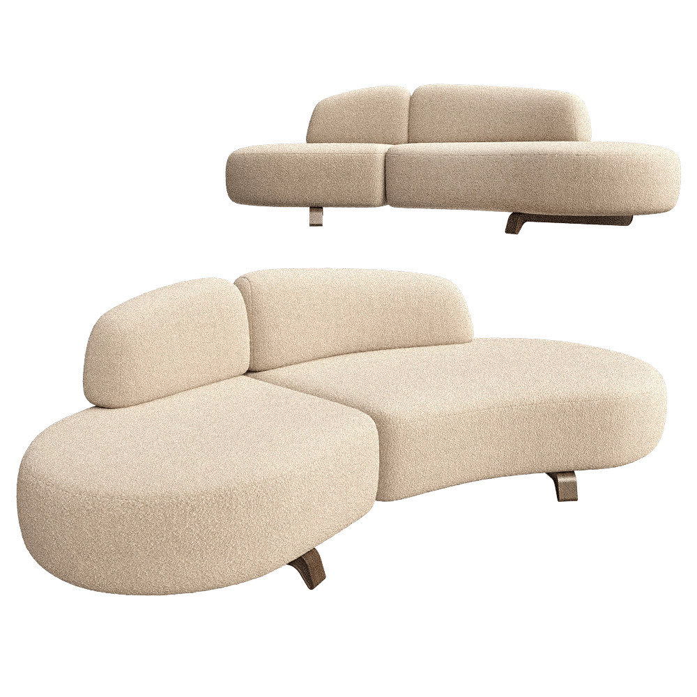 Paolo Castelli - Sofa Vao 250 3D Model