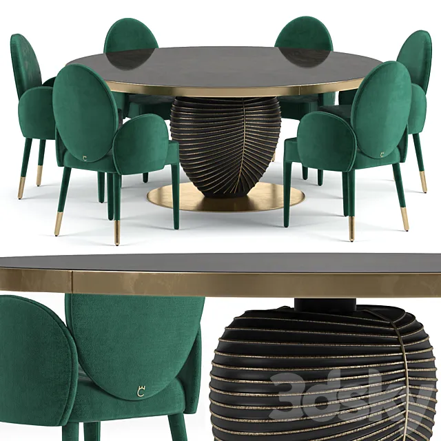 Paolo Castelli table Leaf & Sofia 3DModel