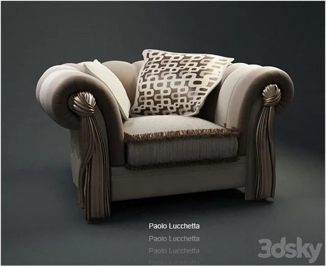 Paolo Lucchetta armchair 3D Model