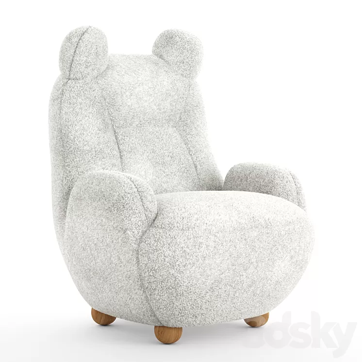 Papa bear armchair 3D Model