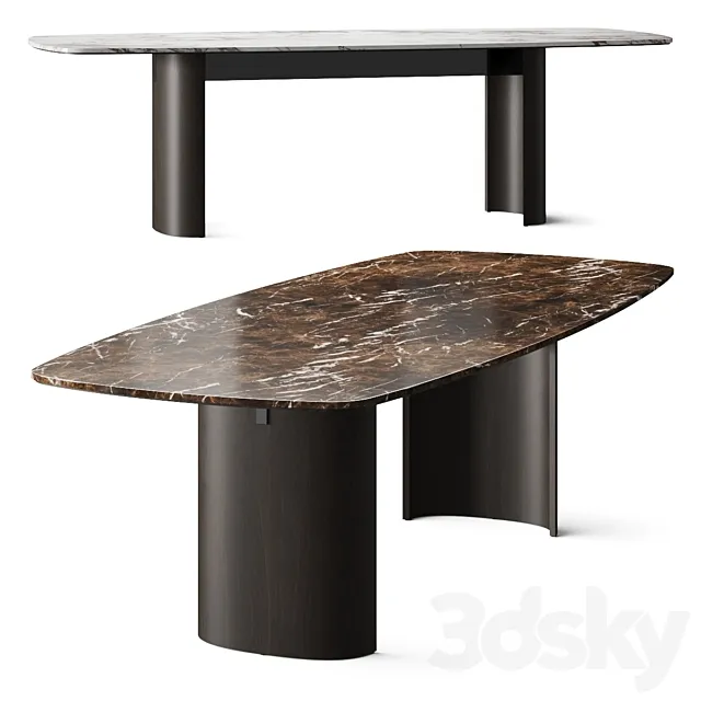 Papadatos Contour Dining Table 3DModel