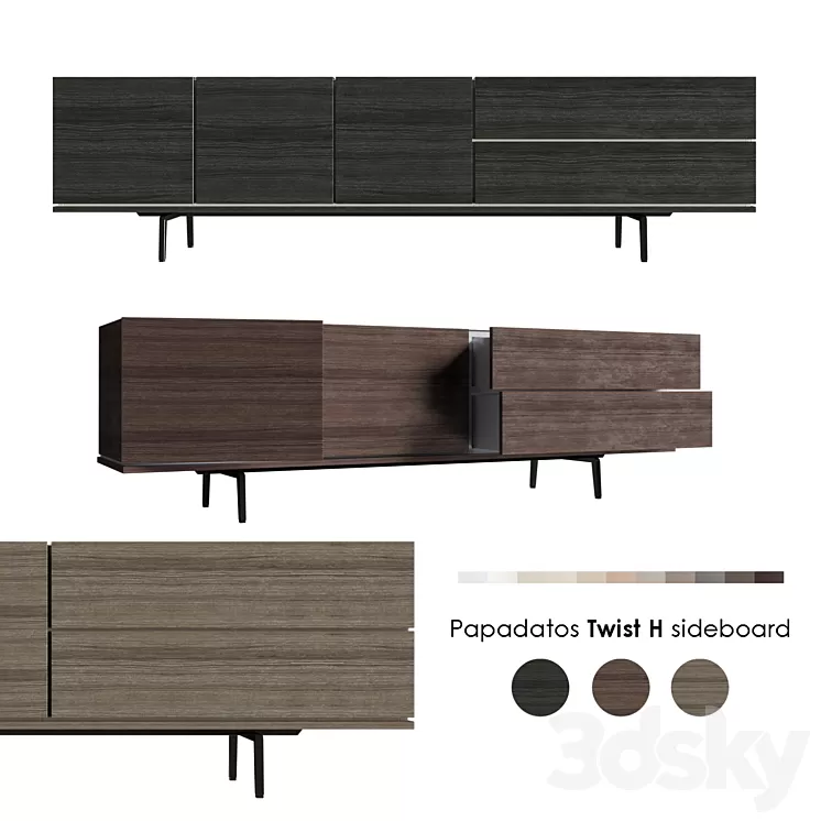 Papadatos Twist H sideboard 3D Model