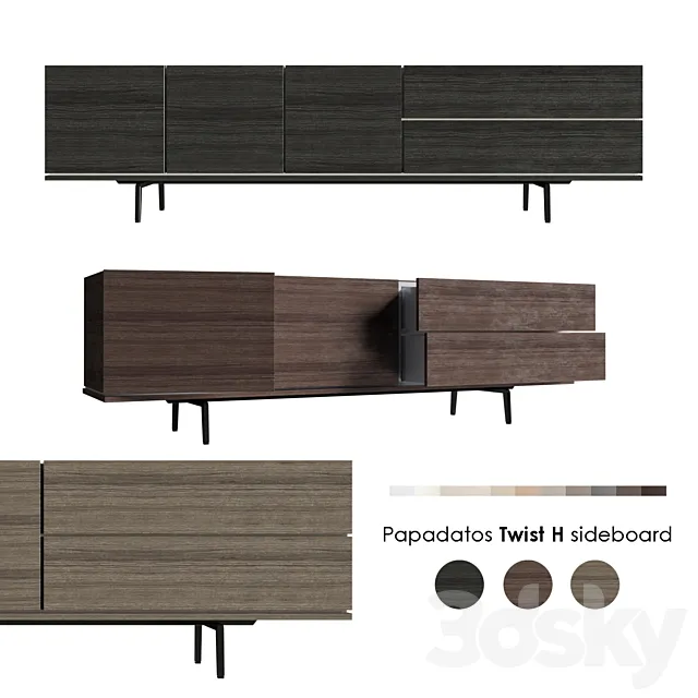 Papadatos Twist H sideboard 3DModel