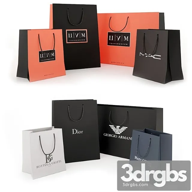 Paper bags 3D Model Free