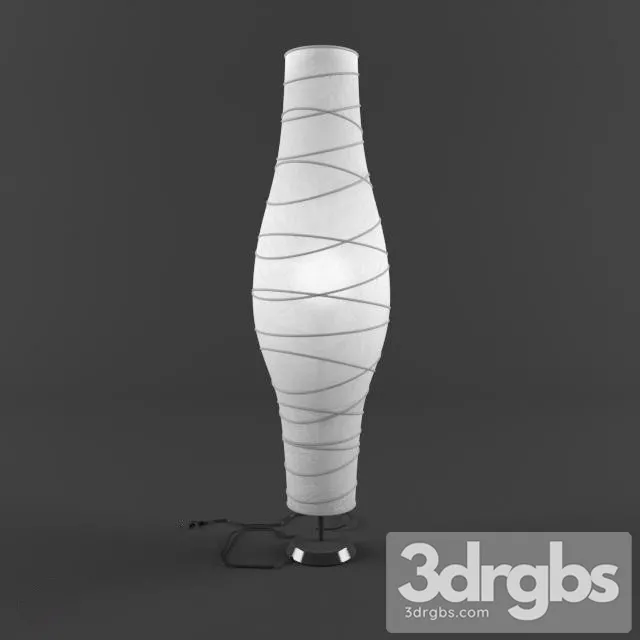 Paper Floor Lamp Shade 3D Model Free