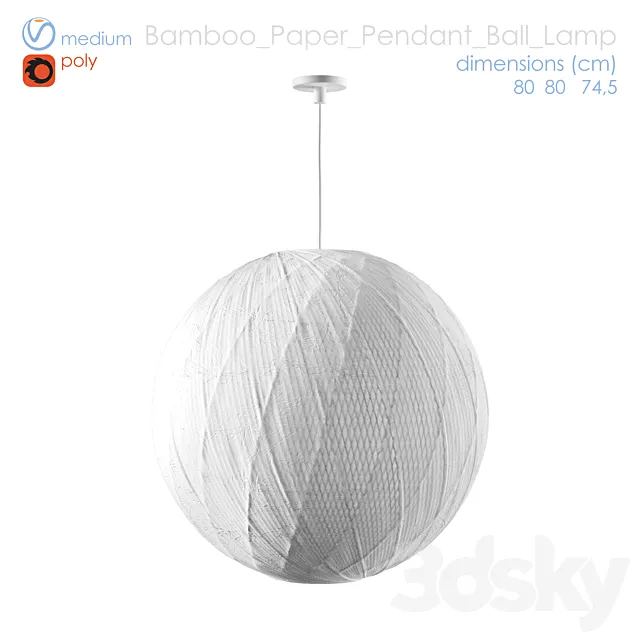 paper lamp 3D Model