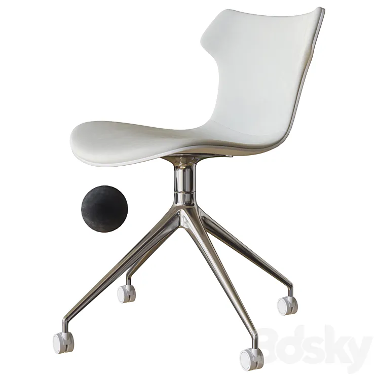 papilio shell office chair b&b italia 3D Model Free