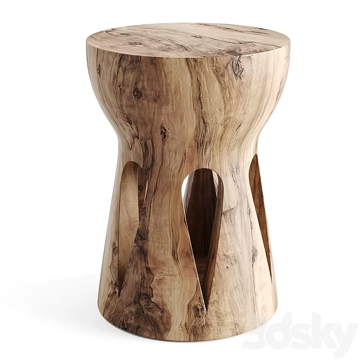 Papung Sculpted Side Table AM.PM 3D Model Free