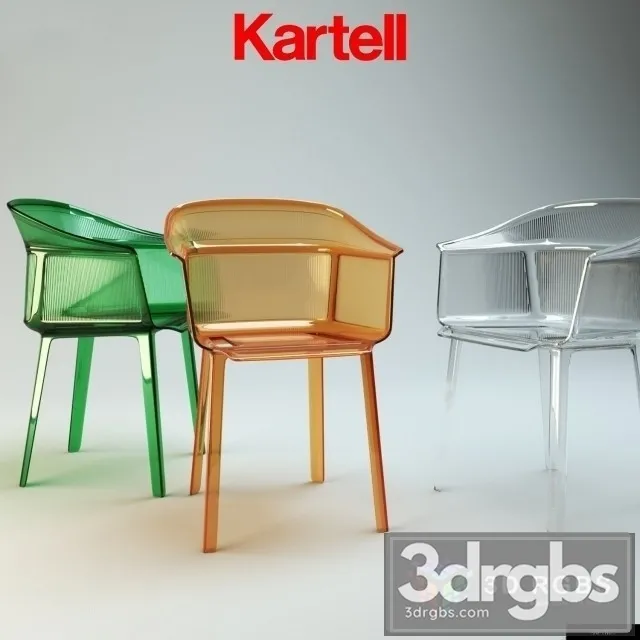 Papyrus Kartell Chair 3D Model Free