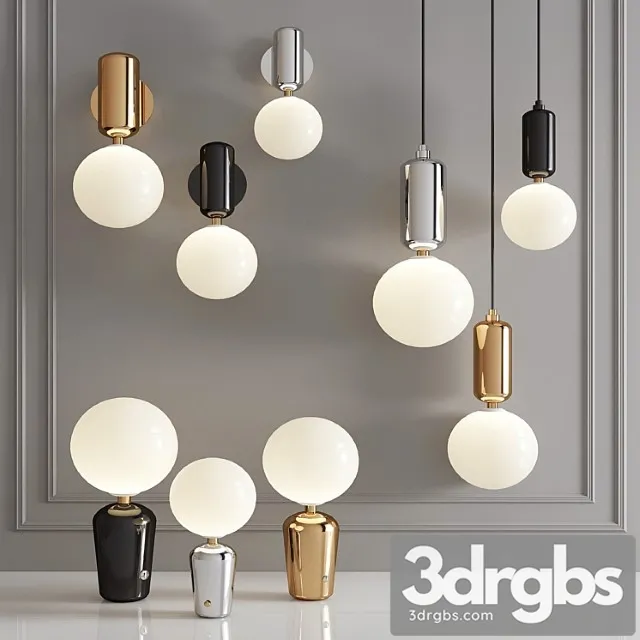 Parachilna Aballs Lamp Collection 3D Model Download