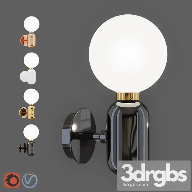 Parachilna aballs lamps - wall lamp 3D Model Free