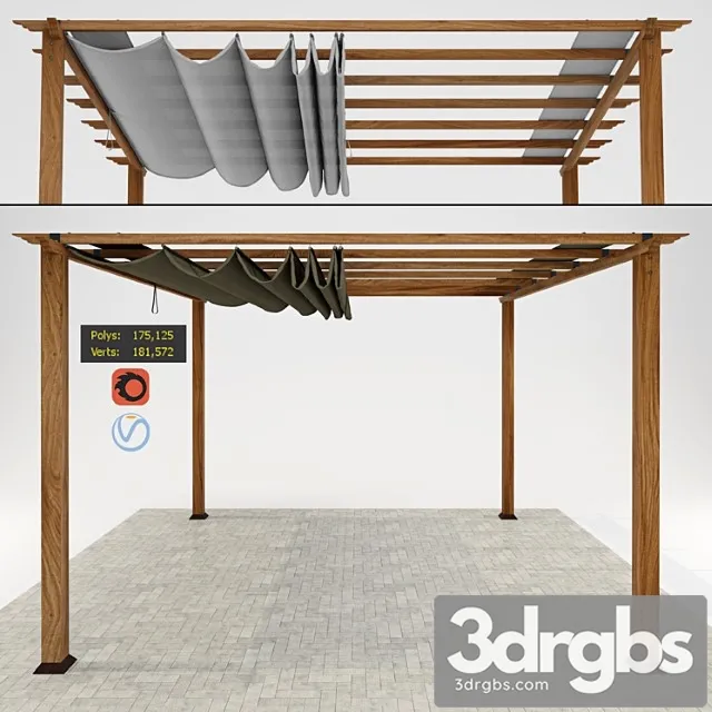 Paragon Florence Pergola 4 3D Model Download