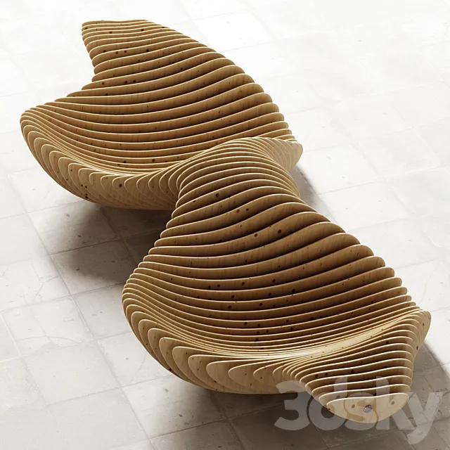 Parametric bench 3D Model