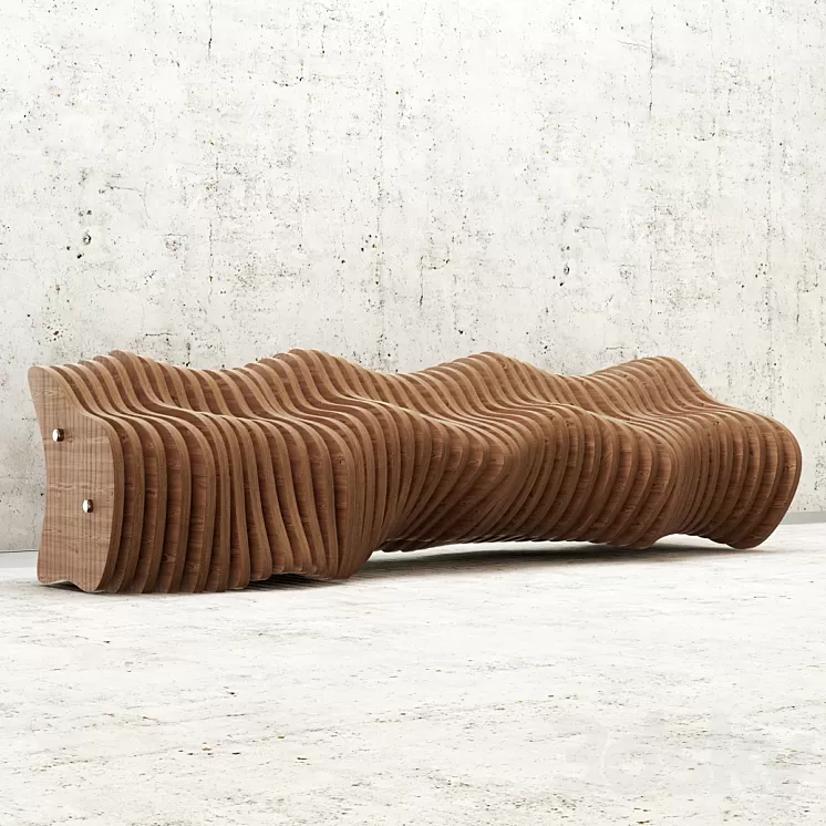 Parametric bench 3D Model