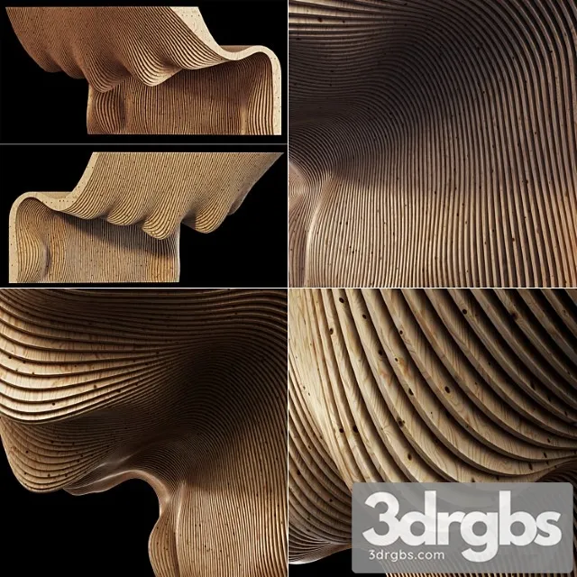 Parametric Big Wall N1 Part Hall Parametricheskaia Bolshaia Stena Dlia Zala 1 3D Model Free