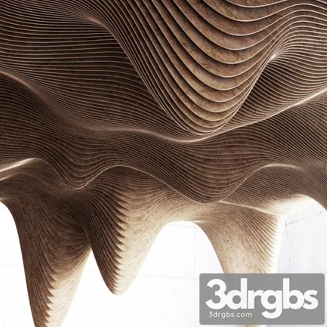 parametric decor hall 3D Model Free