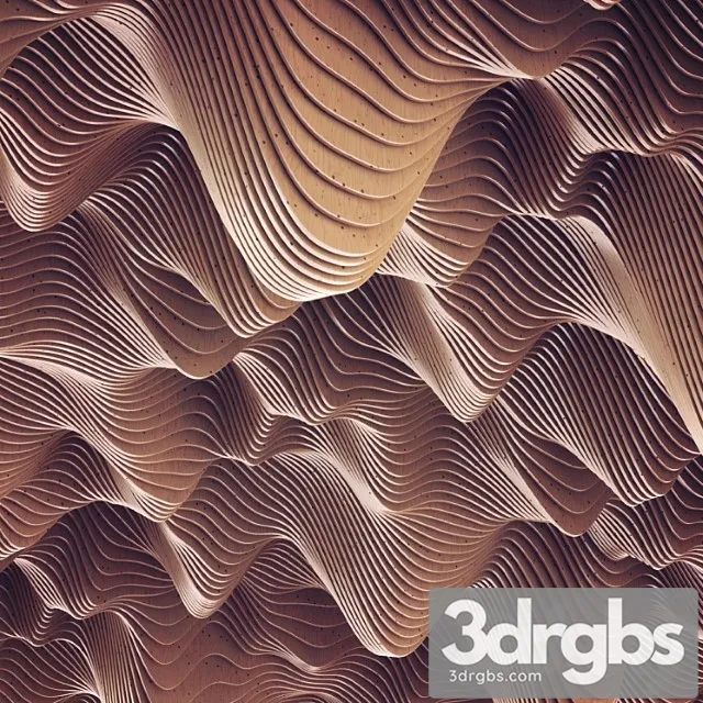 Parametric wood decor 3D Model Free
