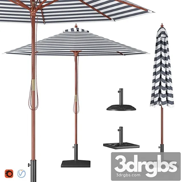Parasol with bases 1 Free Download