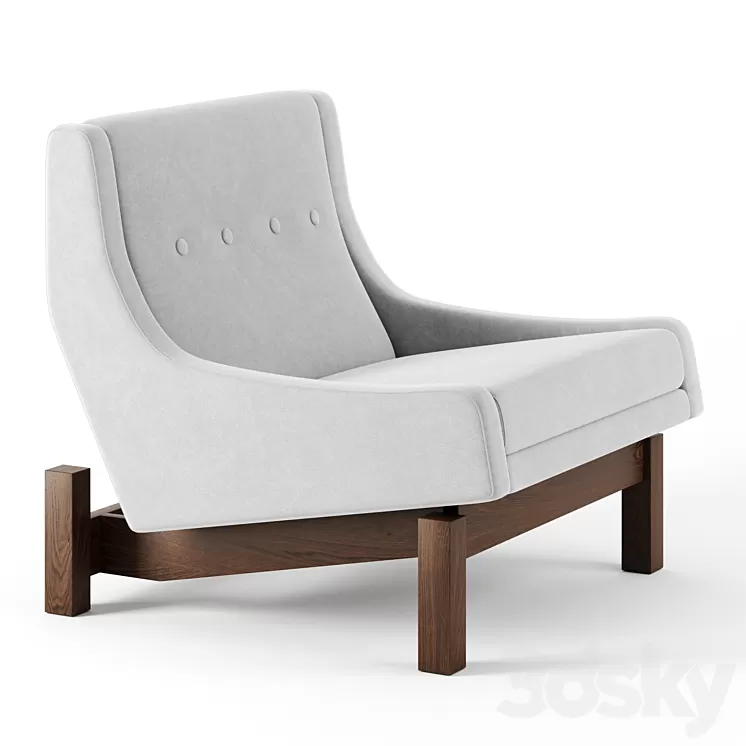 Paraty armchair 1963 by Lin Brasil 3D Model