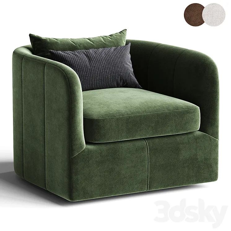 Parda Swivel Chair 3D Model Free